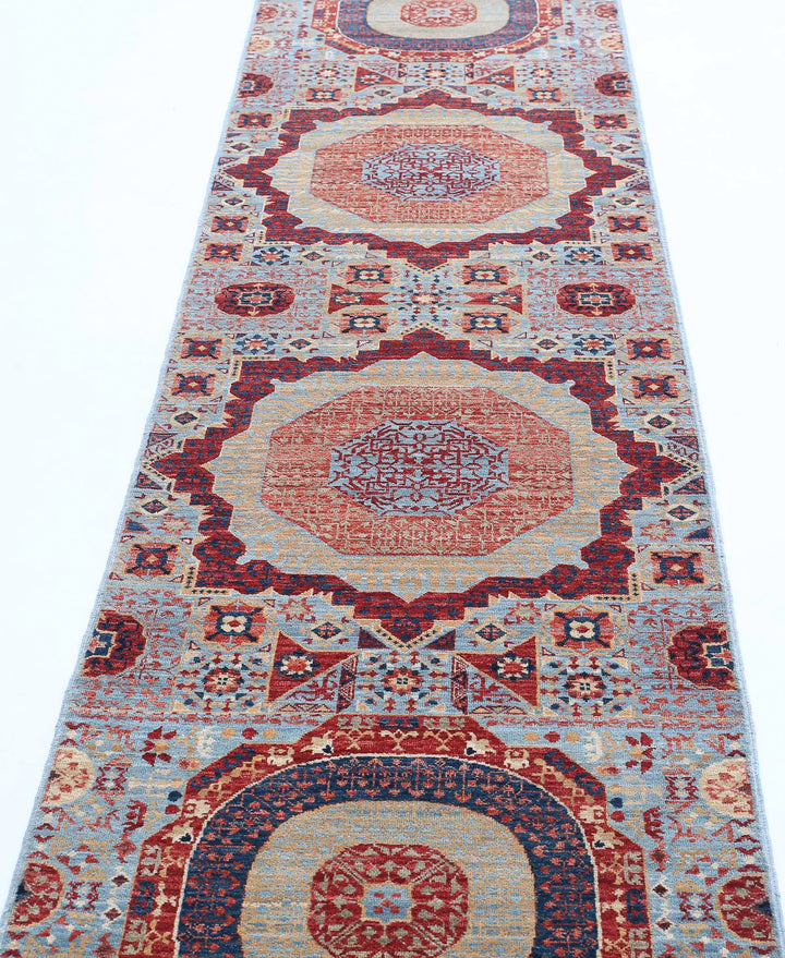Hand Knotted Fine Mamluk Wool Rug 2' 6" x 9' 6" - No. AT52253