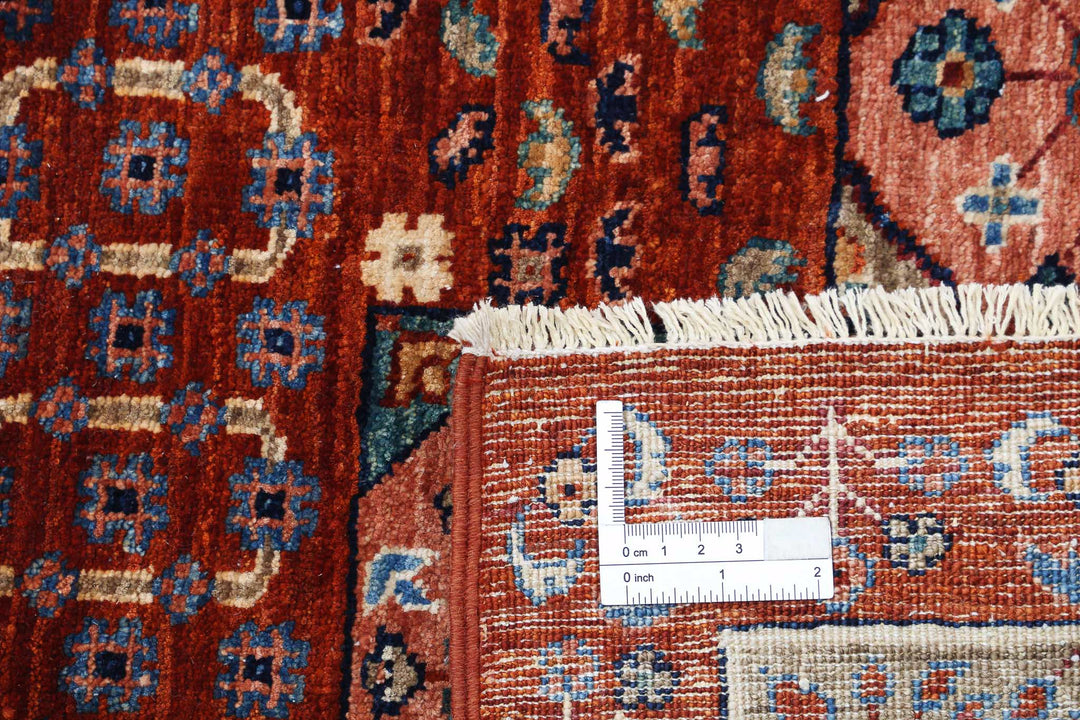 Hand Knotted Fine Mamluk Wool Rug 9' 2" x 11' 8" - No. AT56377