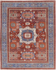 Hand Knotted Fine Mamluk Wool Rug 9' 2" x 11' 8" - No. AT56377