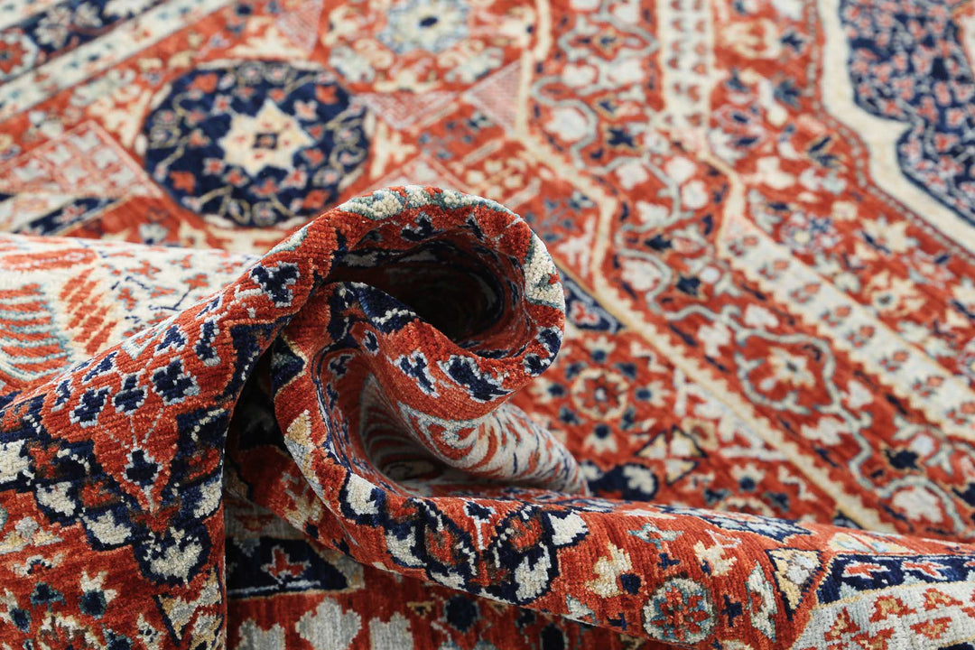 Hand Knotted Fine Mamluk Wool Rug 4' 11" x 10' 9" - No. AT33316