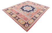 Hand Knotted Fine Mamluk Wool Rug 7' 11" x 9' 9" - No. AT10646