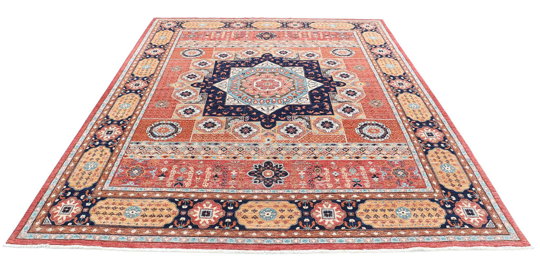 Hand Knotted Fine Mamluk Wool Rug 7' 11" x 9' 9" - No. AT10646