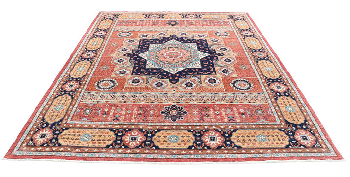 Hand Knotted Fine Mamluk Wool Rug 7' 11" x 9' 9" - No. AT10646