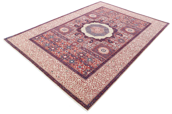 Hand Knotted Fine Mamluk Wool Rug 6' 0" x 8' 8" - No. AT37434