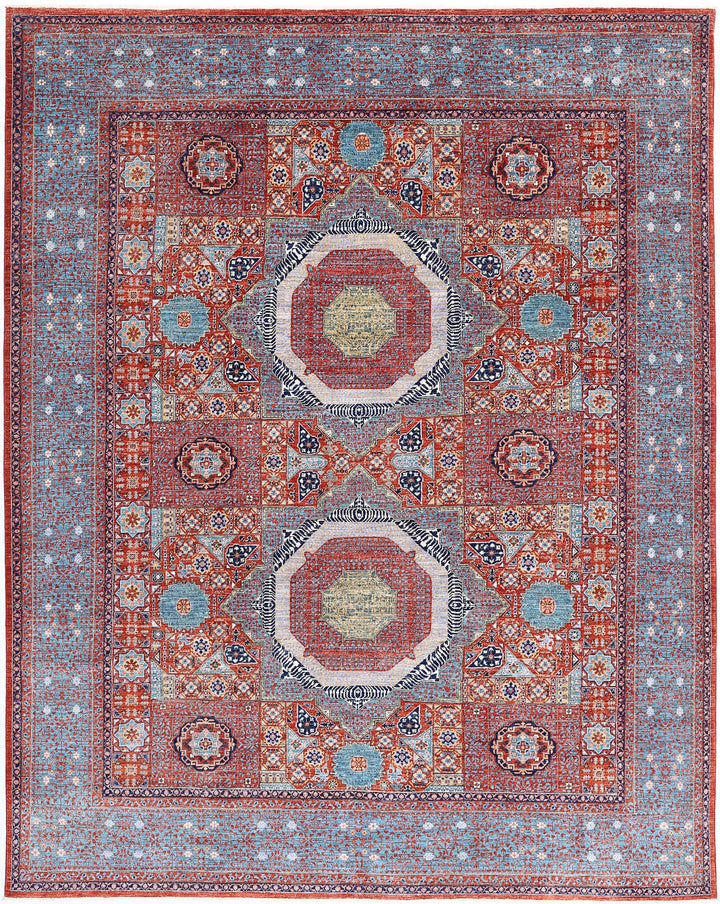 Hand Knotted Fine Mamluk Wool Rug 7' 10" x 9' 10" - No. AT16719