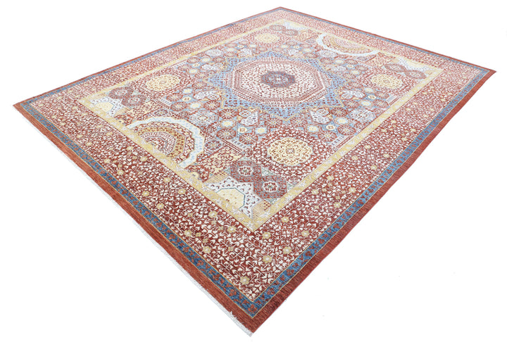 Hand Knotted Fine Mamluk Wool Rug 8' 0" x 10' 2" - No. AT58083
