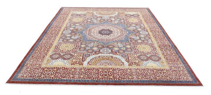 Hand Knotted Fine Mamluk Wool Rug 8' 0" x 10' 2" - No. AT58083