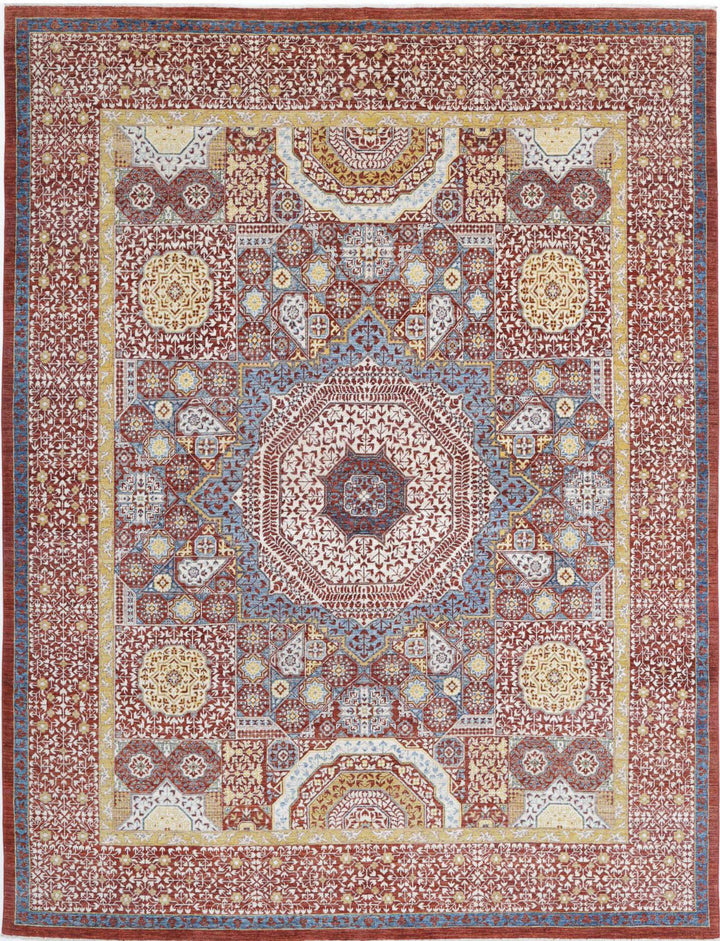 Hand Knotted Fine Mamluk Wool Rug 8' 0" x 10' 2" - No. AT58083