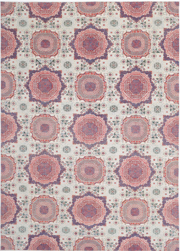 Hand Knotted Fine Mamluk Wool Rug 12' 1" x 17' 1" - No. AT89129