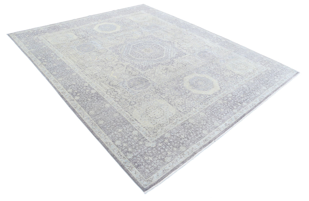 Hand Knotted Fine Mamluk Wool Rug 8' 0" x 9' 6" - No. AT24850