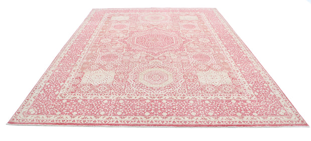 Hand Knotted Fine Mamluk Wool Rug 8' 10" x 11' 9" - No. AT49535