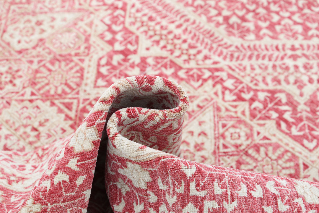 Hand Knotted Fine Mamluk Wool Rug 8' 10" x 11' 9" - No. AT49535