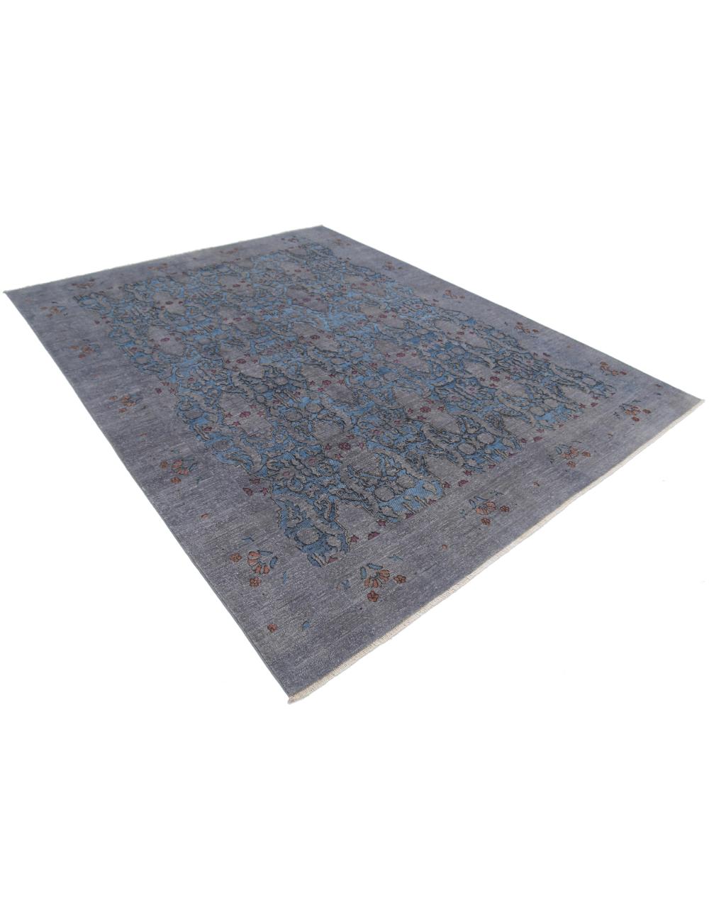 Hand Knotted Fine Onyx Wool Rug 7' 8" x 9' 9" - No. AT26737