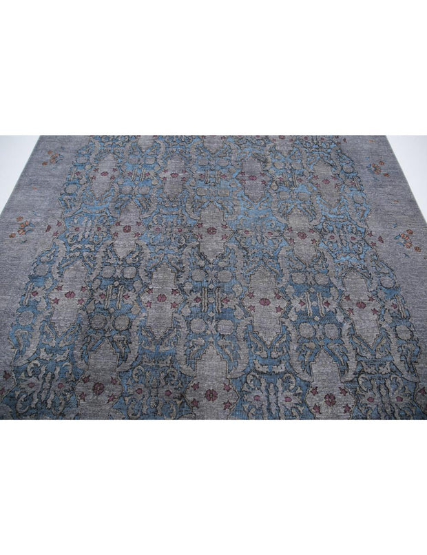 Hand Knotted Fine Onyx Wool Rug 7' 8" x 9' 9" - No. AT26737