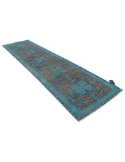 Hand Knotted Onyx Wool Rug 3' 5" x 13' 1" - No. AT46717