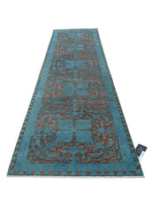 Hand Knotted Onyx Wool Rug 3' 5" x 13' 1" - No. AT46717