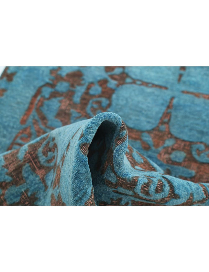 Hand Knotted Onyx Wool Rug 3' 5" x 13' 1" - No. AT46717