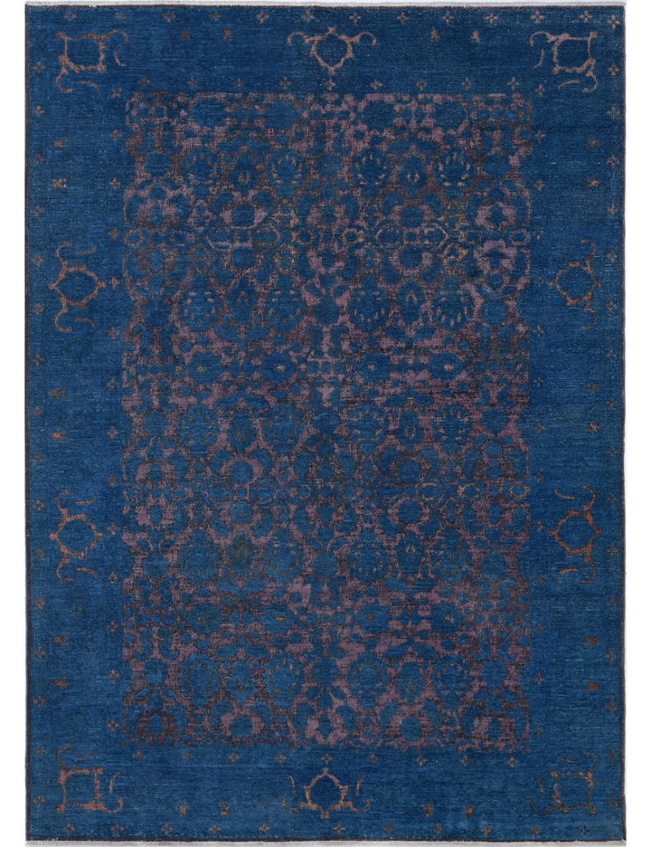 Hand Knotted Fine Onyx Wool Rug 6' 9" x 9' 4" - No. AT83996