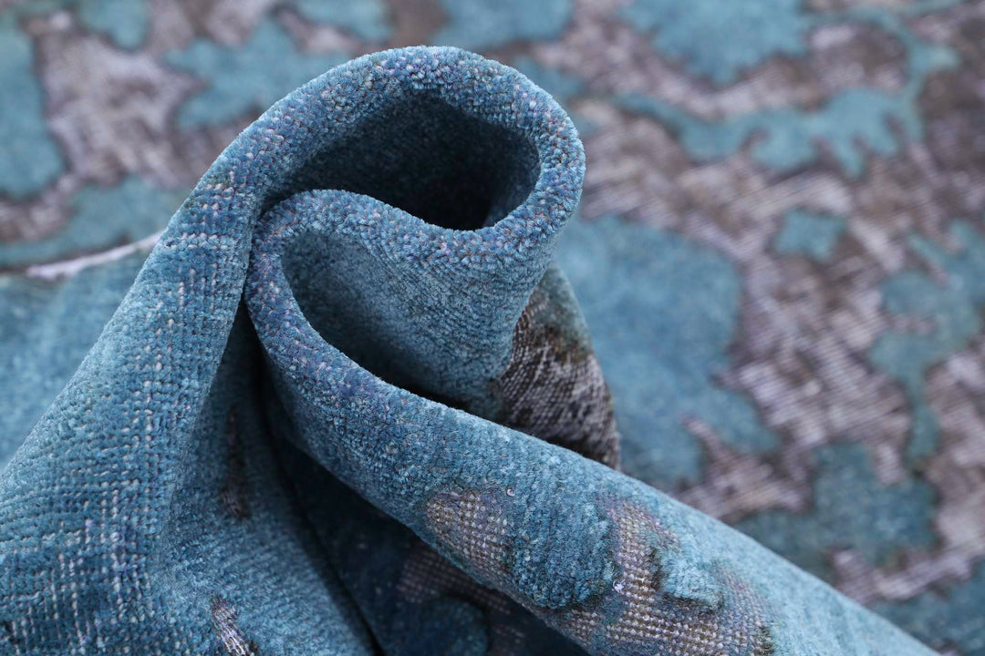 Hand Knotted Onyx Wool Rug 8' 9" x 11' 7" - No. AT18898