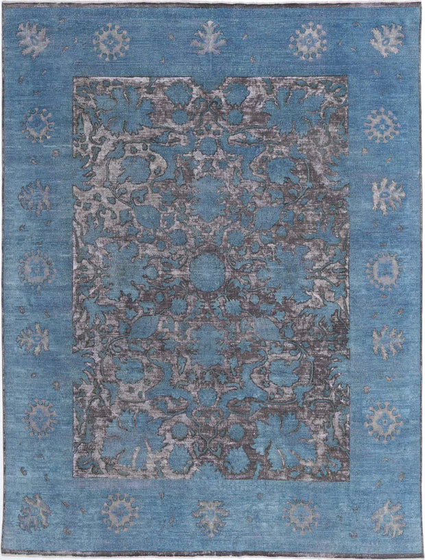 Hand Knotted Onyx Wool Rug 8' 9" x 11' 7" - No. AT18898