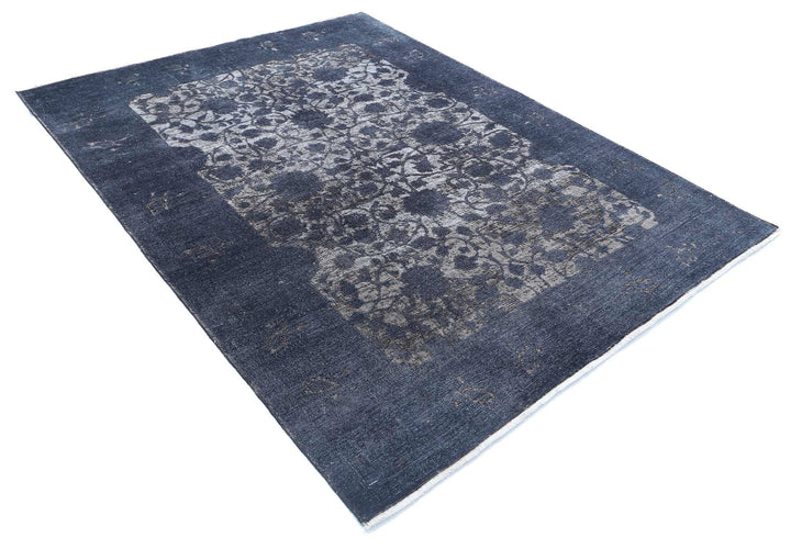 Hand Knotted Onyx Wool Rug 5' 11" x 7' 10" - No. AT44079