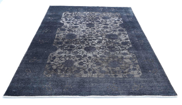 Hand Knotted Onyx Wool Rug 5' 11" x 7' 10" - No. AT44079
