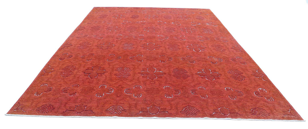 Hand Knotted Onyx Wool Rug 9' 8" x 13' 5" - No. AT70715