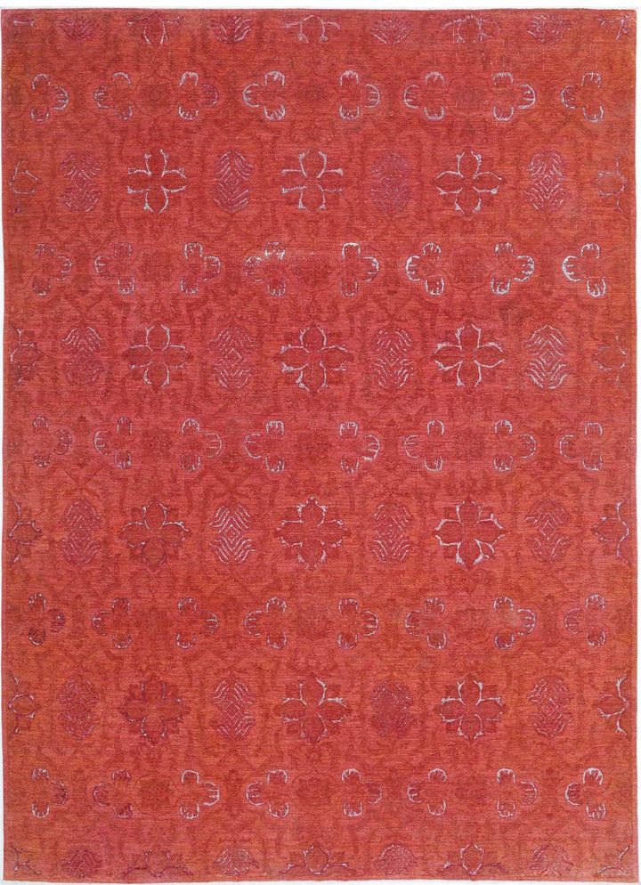 Hand Knotted Onyx Wool Rug 9' 8" x 13' 5" - No. AT70715