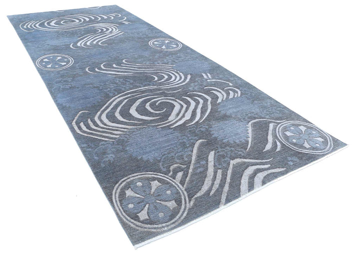 Hand Knotted Onyx Wool Rug 6' 2" x 14' 6" - No. AT31842