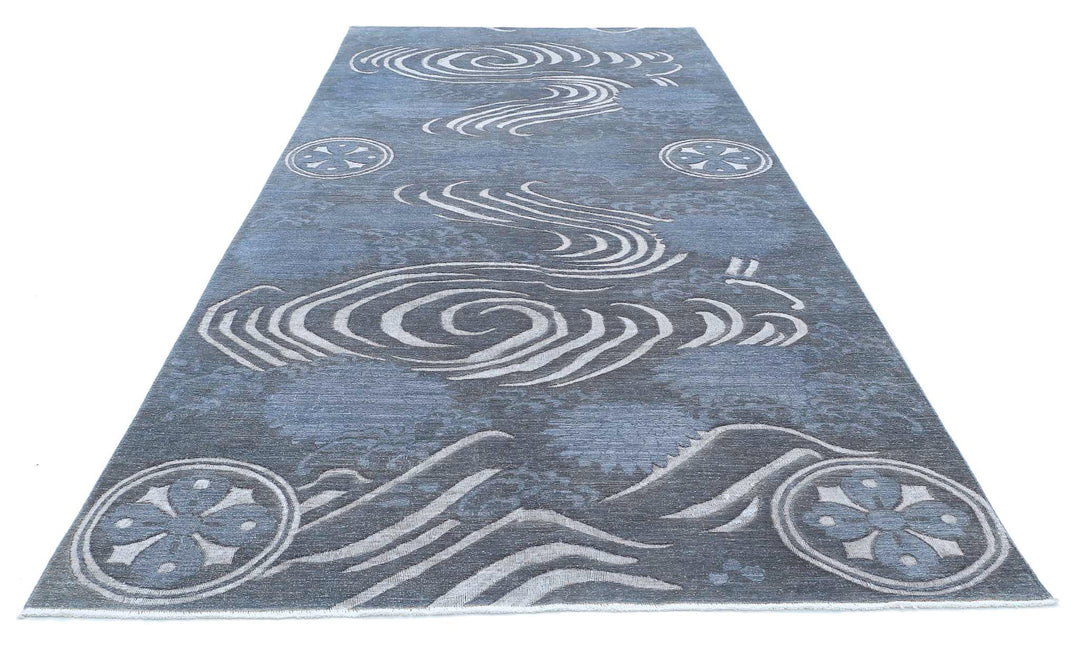 Hand Knotted Onyx Wool Rug 6' 2" x 14' 6" - No. AT31842