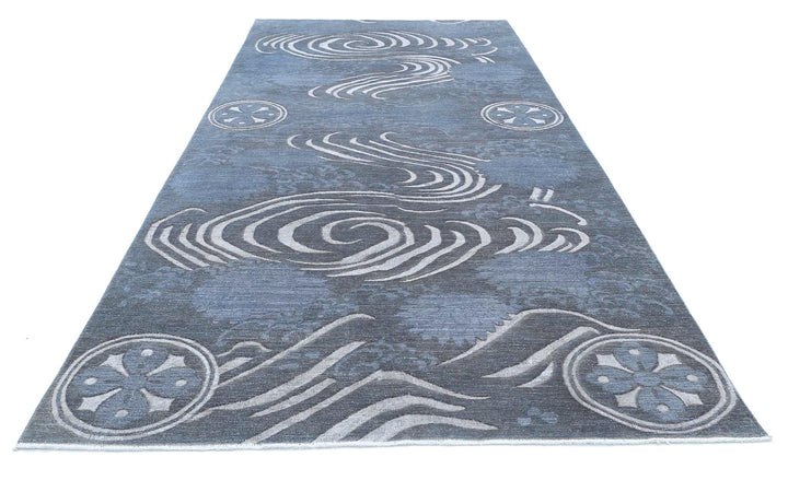 Hand Knotted Onyx Wool Rug 6' 2" x 14' 6" - No. AT31842