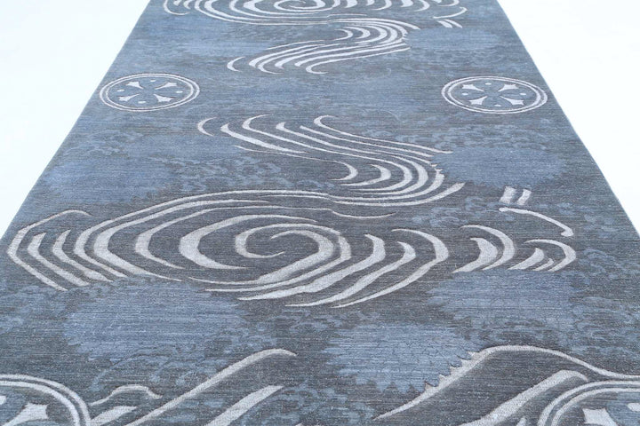 Hand Knotted Onyx Wool Rug 6' 2" x 14' 6" - No. AT31842