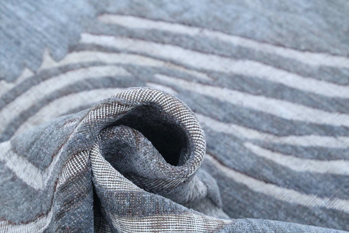 Hand Knotted Onyx Wool Rug 6' 2" x 14' 6" - No. AT31842