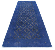 Hand Knotted Onyx Wool Rug 3' 10" x 12' 7" - No. AT86573