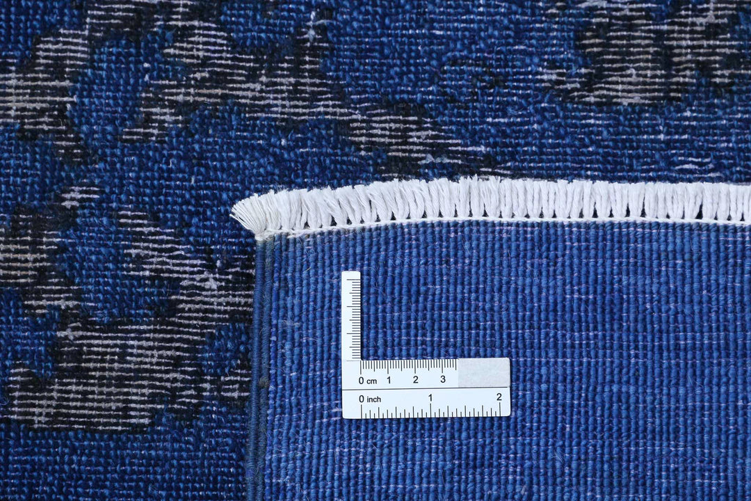 Hand Knotted Onyx Wool Rug 3' 10" x 12' 7" - No. AT86573