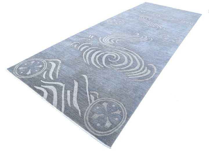 Hand Knotted Onyx Wool Rug 6' 1" x 16' 0" - No. AT35034