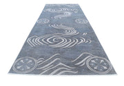 Hand Knotted Onyx Wool Rug 6' 1" x 16' 0" - No. AT35034