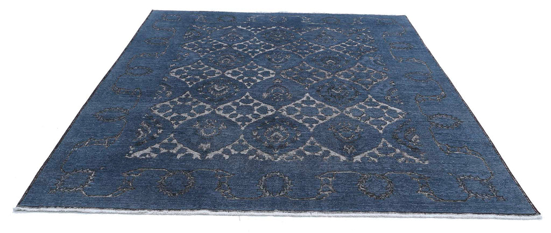 Hand Knotted Onyx Wool Rug 7' 10" x 8' 10" - No. AT33301