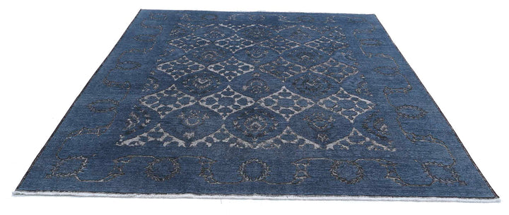 Hand Knotted Onyx Wool Rug 7' 10" x 8' 10" - No. AT33301