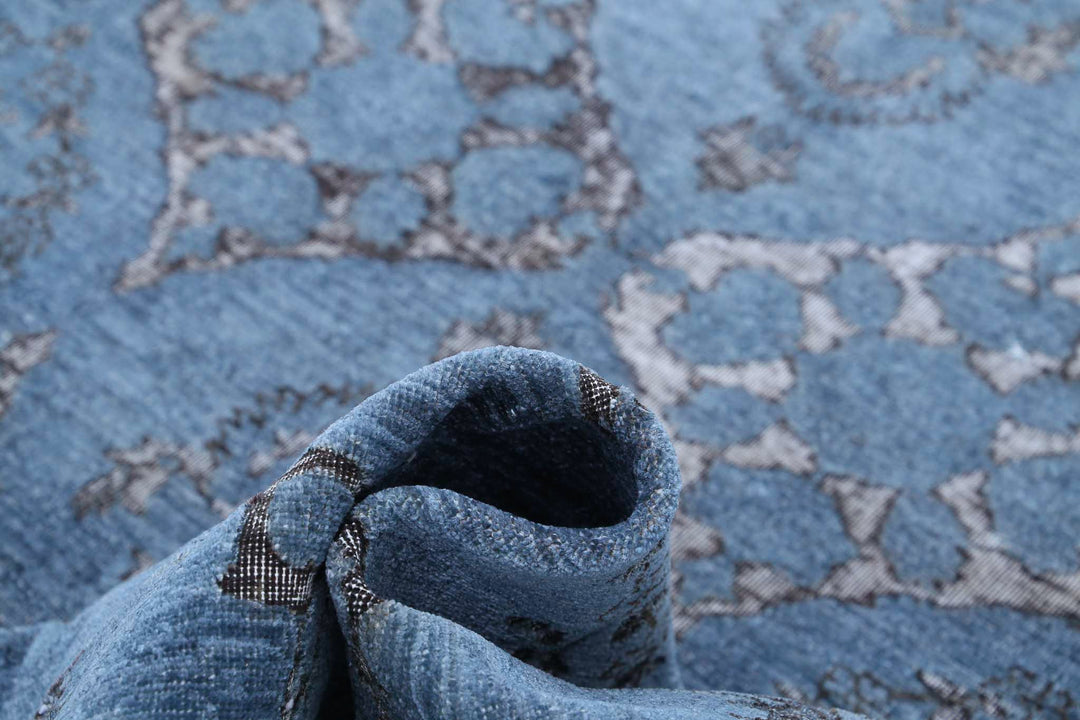 Hand Knotted Onyx Wool Rug 7' 10" x 8' 10" - No. AT33301