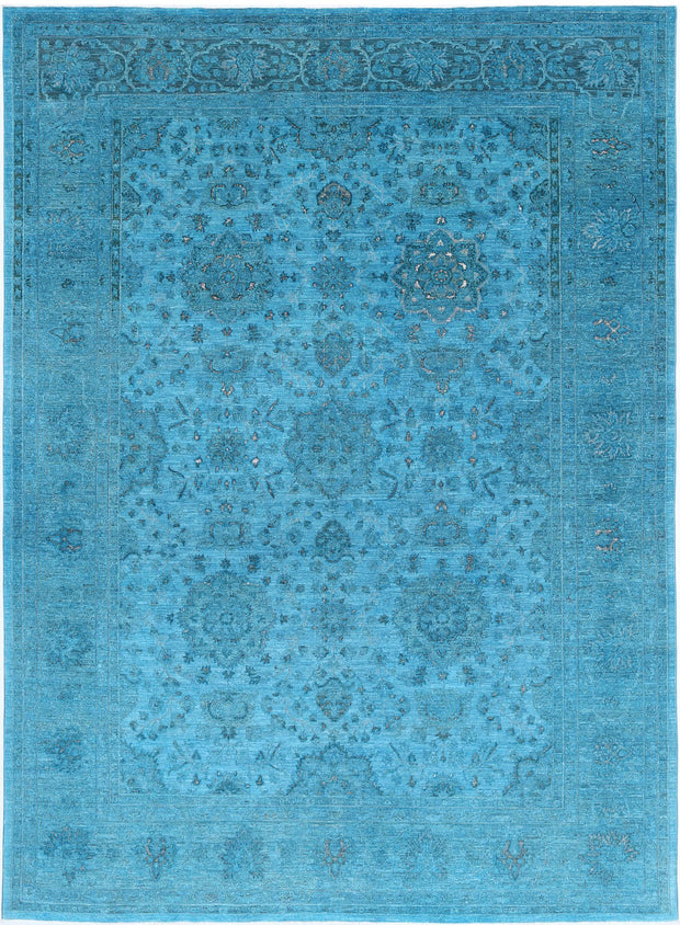 Hand Knotted Onyx Wool Rug 8' 9" x 12' 1" - No. AT39202