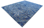 Hand Knotted Onyx Wool Rug 9' 9" x 12' 9" - No. AT77482