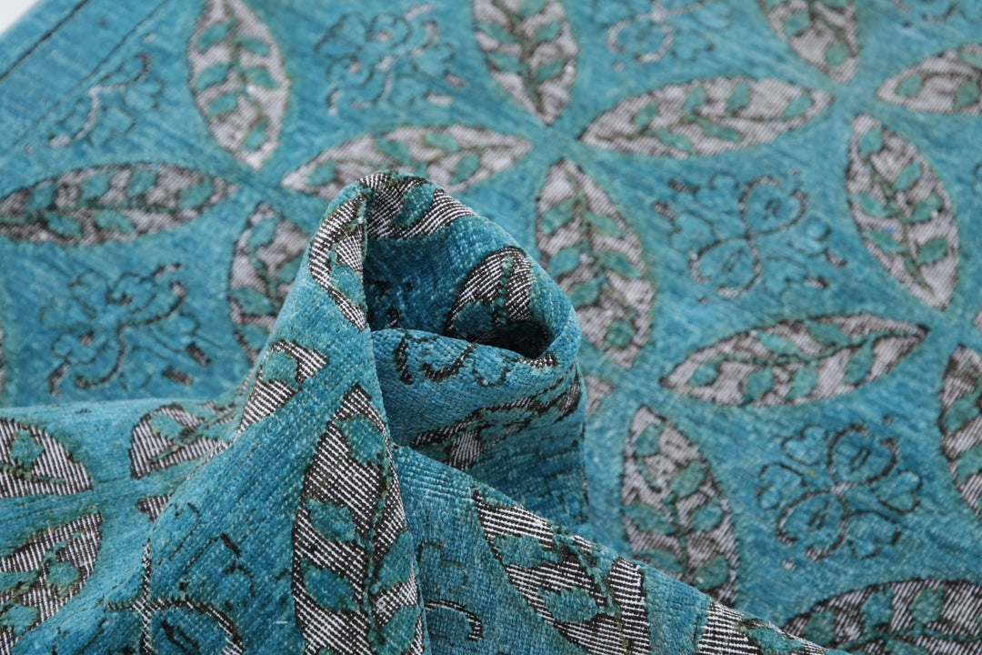 Hand Knotted Onyx Wool Rug 3' 11" x 18' 7" - No. AT46900