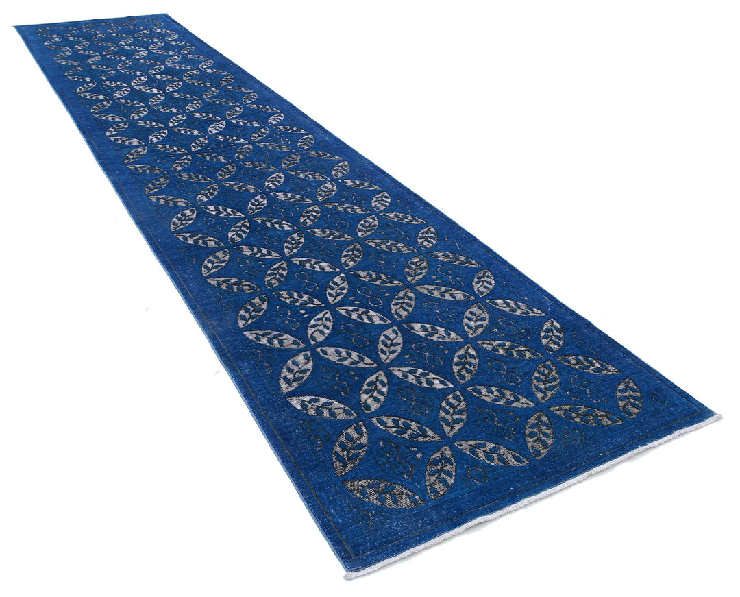 Hand Knotted Onyx Wool Rug 3' 9" x 16' 7" - No. AT33439