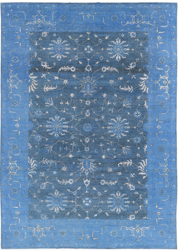 Hand Knotted Onyx Wool Rug 7' 11" x 11' 1" - No. AT28903