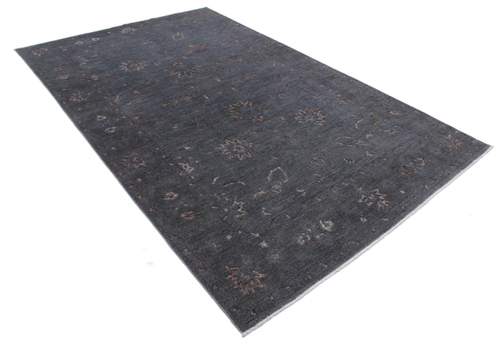 Hand Knotted Onyx Wool Rug 6' 3" x 10' 1" - No. AT84681