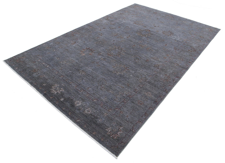 Hand Knotted Onyx Wool Rug 6' 3" x 10' 1" - No. AT84681