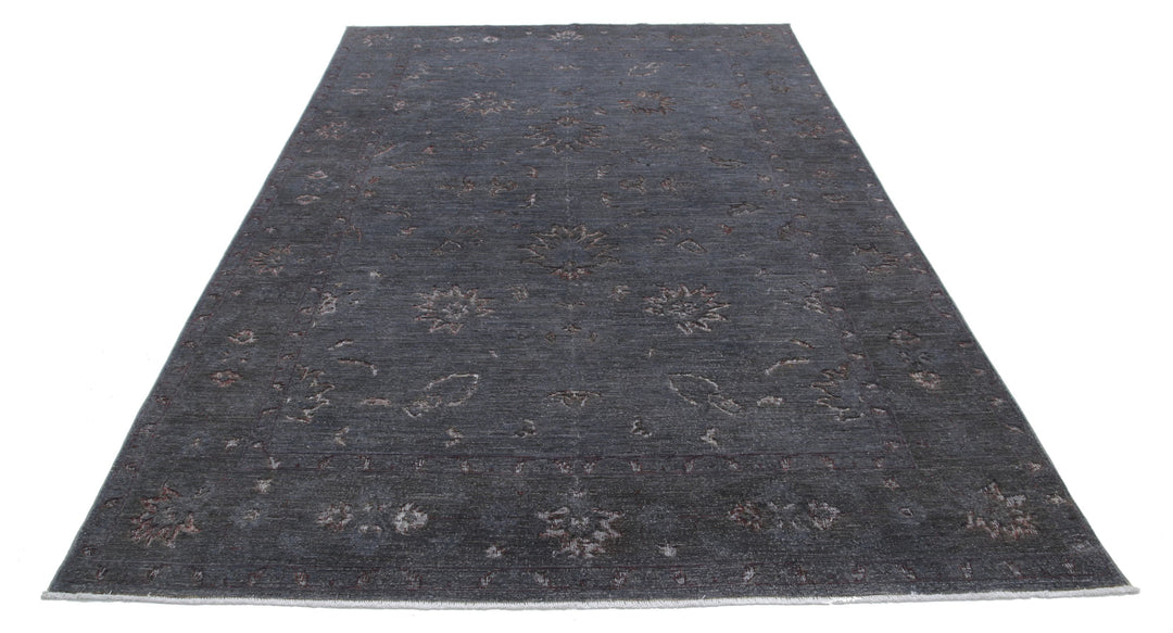 Hand Knotted Onyx Wool Rug 6' 3" x 10' 1" - No. AT84681