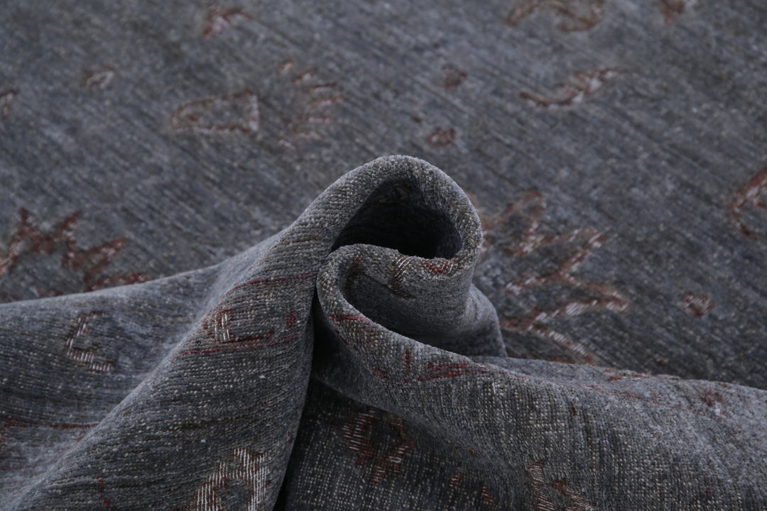 Hand Knotted Onyx Wool Rug 6' 3" x 10' 1" - No. AT84681