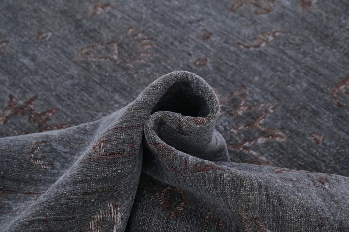 Hand Knotted Onyx Wool Rug 6' 3" x 10' 1" - No. AT84681